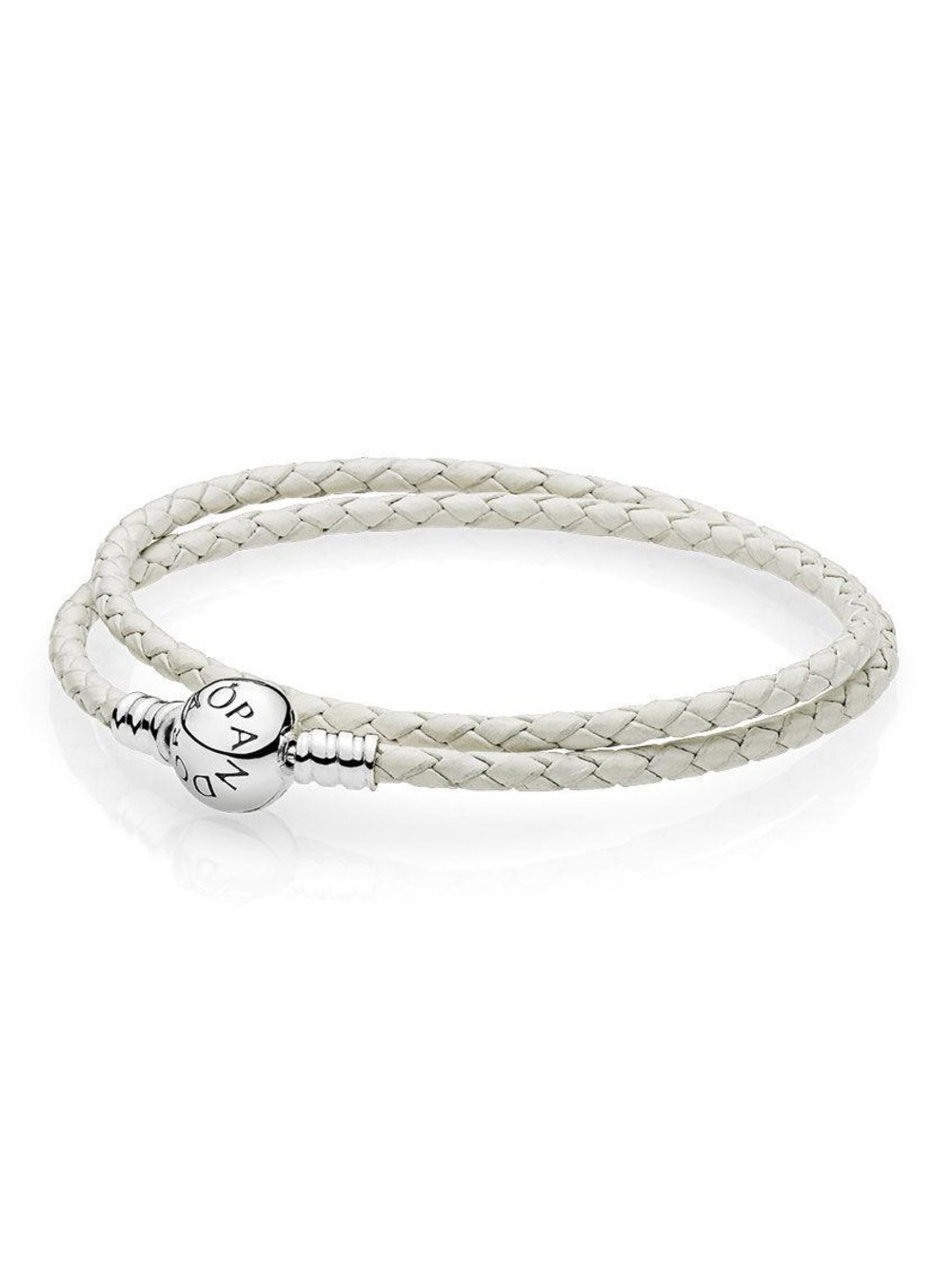 Pandora bracelet in double lap leather 590745CIW-D